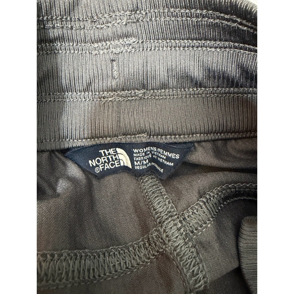 The North Face Womens Capri Cropped Pants Grey Drawstring Nylon Size M - Picture 15 of 16
